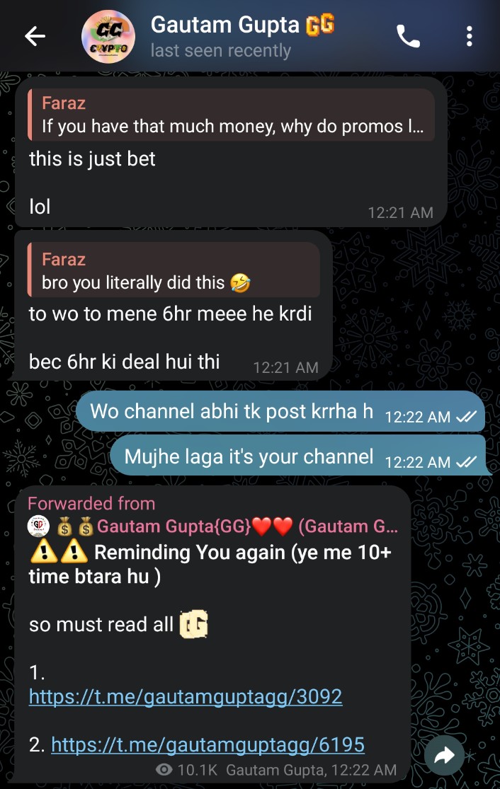 farazktwt's tweet image. I JUST GOT SCAMMED 

YES! YOU HEARD IT RIGHT

I just got scammed for $224 thanks to @Gautamguptagg 

He posted about a website in his channel where the price of SOL is 10% higher as compared to other exchanges and simply told us to use that website for arbitrage trading 

Now,…