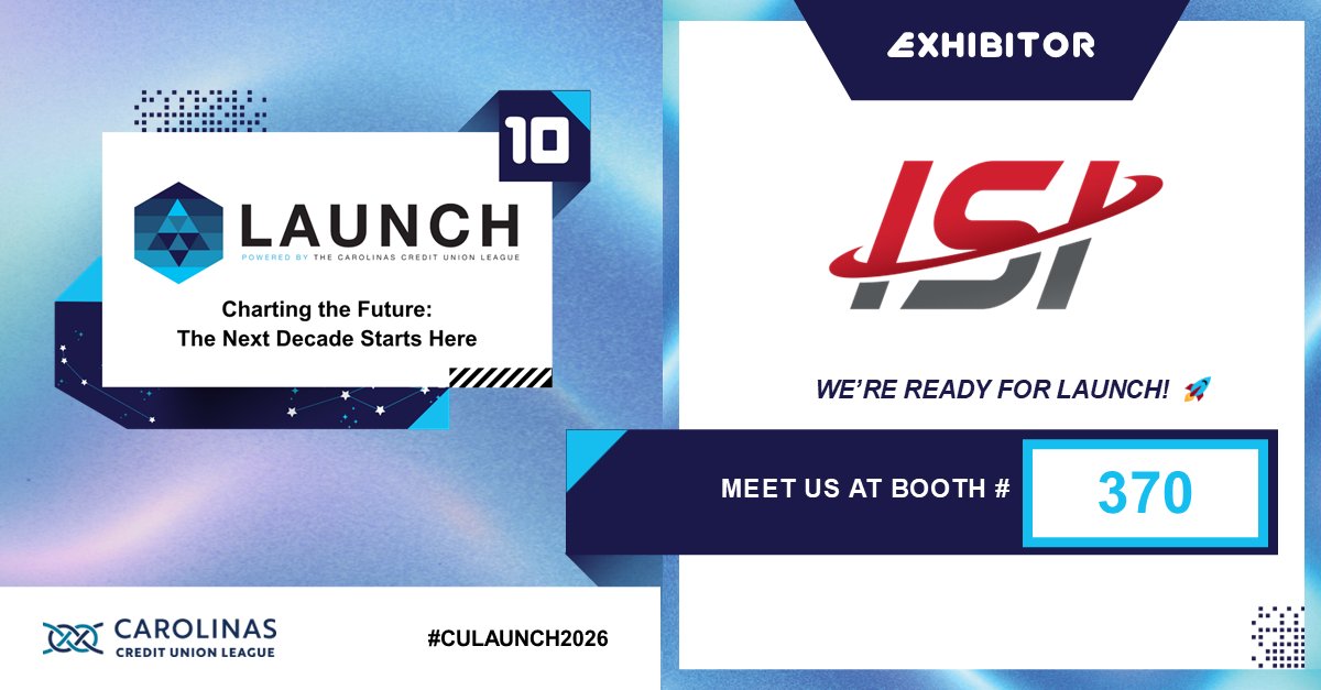 ISICPI's tweet photo. We’re ready for 🔹LAUNCH🔹 in Concord, NC February 10–11! 🚀
Swing by our booth, say hi, and help us make this event a real blast!
#CULAUNCH2026 https://t.co/HnI4FIxrvL