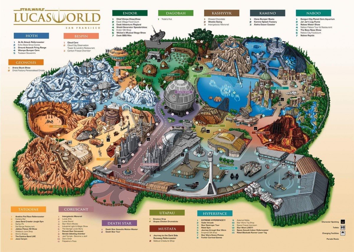 Imagine an epic universe type theme park where each portal is a different era of Star Wars...

Prequels, Sequels, Originals, High Republic, Old republic. Each era gets their own big "rise of the resistance" type ride too... PEAK

Every Star Wars fan gets what they want 🤷🏻