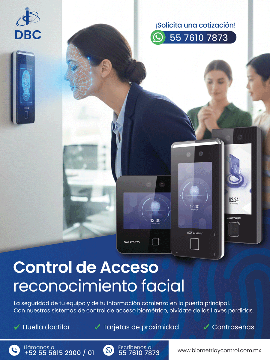 dbicdicsa's tweet photo. Control de Acceso por Reconocimiento Facial

Seguridad:Muy Alta/Higiene:Sin contacto/Velocidad: Muy rápida

Es uno de los métodos más eficientes y seguros para la gestión de entrada y salida de un lugar, di adiós al fraude, obtén seguridad de alto nivel evitando la suplantación. https://t.co/dq3Ff8xdZH