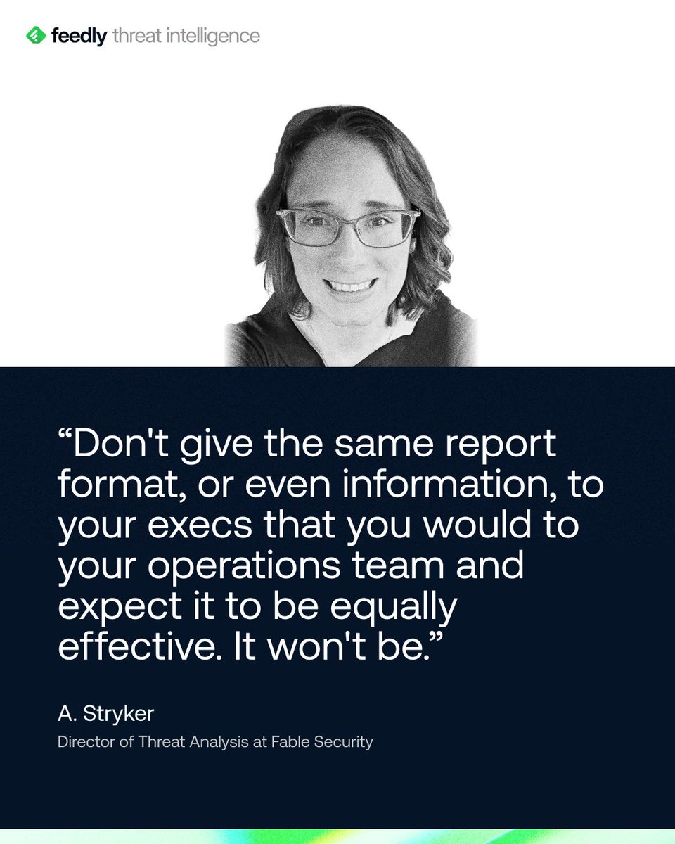 feedly's tweet photo. A. Stryker, Director of #ThreatAnalysis at @FableSecurity . Known to triage technical findings and qualitative intelligence into organizational impacts for teams looking to prove the why - not just the what - behind budget requests and strategic plans.
Full guide🔗https://t.co/6NgTn9RtF0