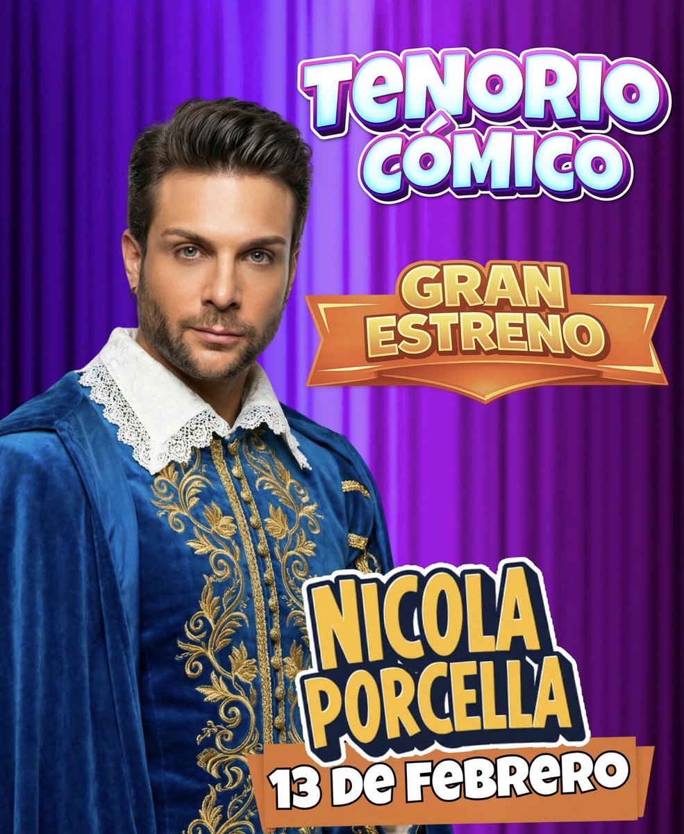Nicola regresa al teatro ahora le tocó en el Tenorio #NicolaPorcella