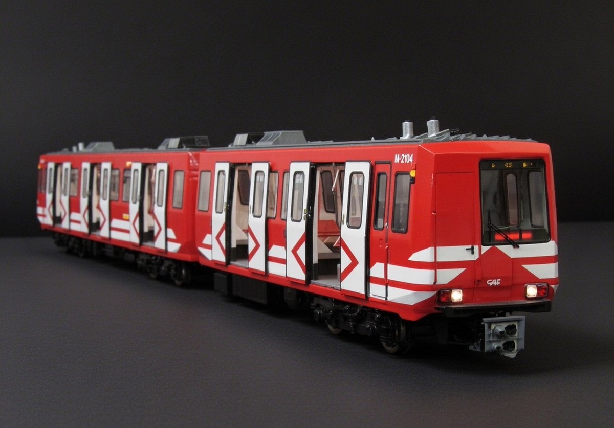 Bvemike's tweet image. Más propuestas de maquetas de series clasicas de Metro Madrid, imagenes generadas con IA