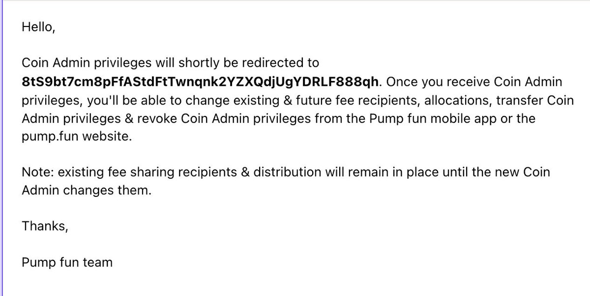 DamianProsa's tweet image. CTO in effect. Congrats to the loyal ones for the patience

Now the TWIN token is self funded, by its pump fun fees

1st order of business: sort out the dex

After that, every further action will be approved by the community via polling. 

Fee watcher: pump.fun/profile/8tS9bt…