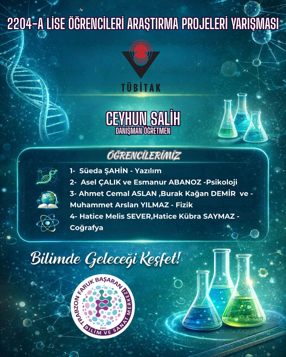 Trabzon Faruk Başaran Bilim ve Sanat Merkezi (@trabzonbilsem) on Twitter photo 