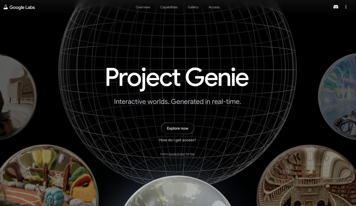 Google's Project Genie just dropped and it looks insane. 

They've been talking about these world models for a while, does this mean we are crossing that horizon now? 

Full understanding of the world we live in?

I wonder what happens from here…
labs.google/projectgenie