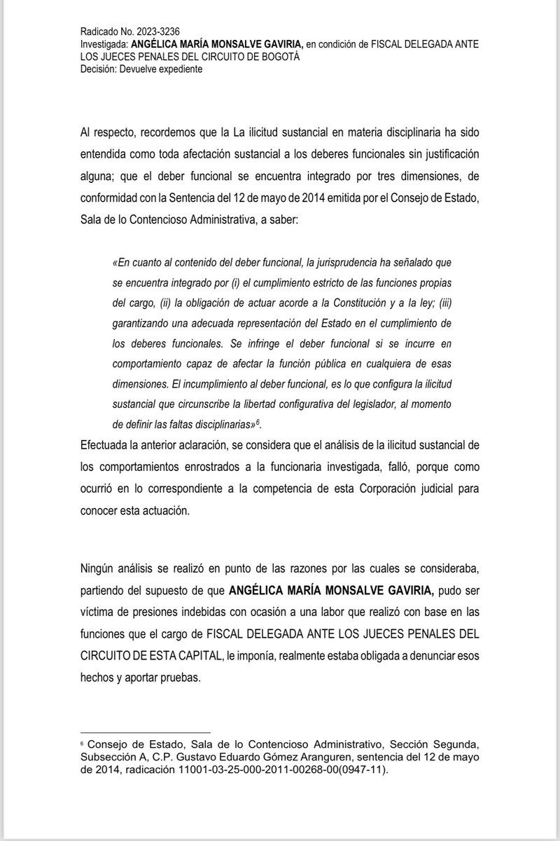alazamo123's tweet photo. El 27 de este mes, una Magistrada de la comisión de disciplina judicial, le dio una fuerte pela a otro Magistrado de la misma comisión. La pela fue por inepto, por desconocer el derecho disciplinario. Es decir, nosotros los colombianos, le estamos pagando una alta suma de dinero a un magistrado, para que pisotee la ley y la constitución. 
Vean el video y entérense por ustedes mismos.