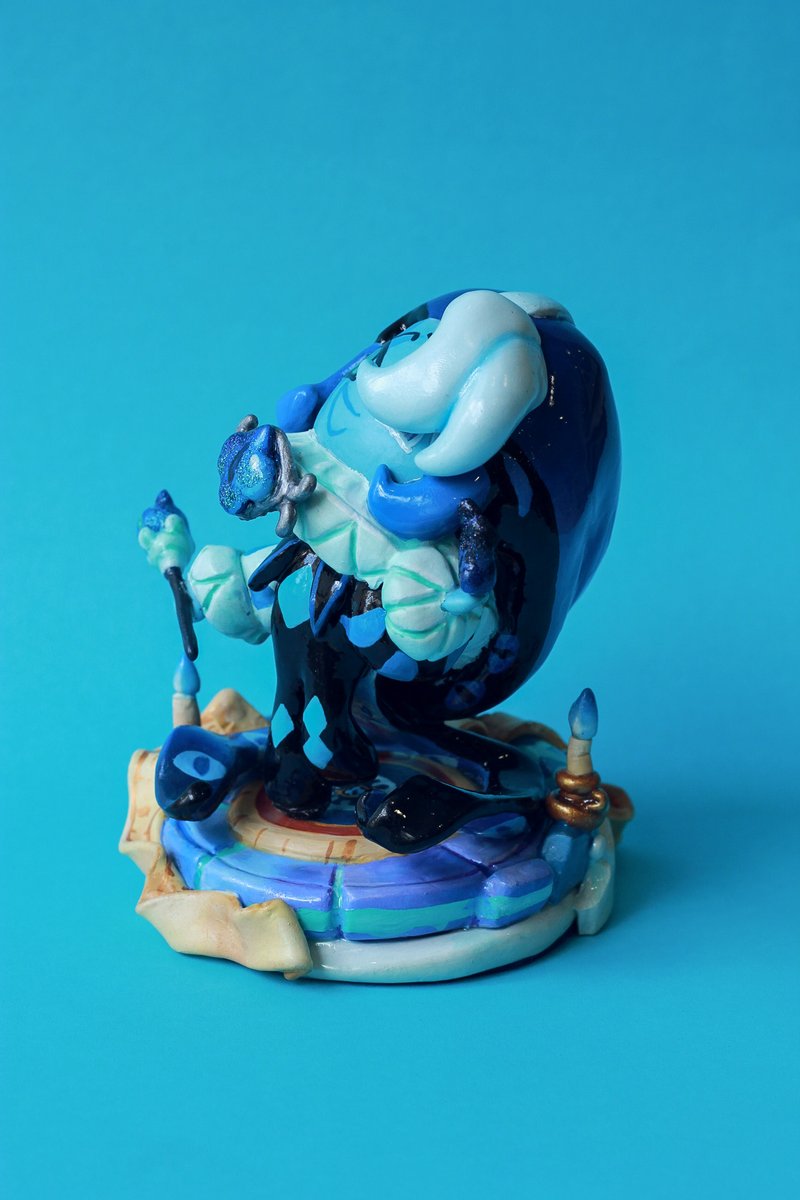 LaraSToledo's tweet photo. With the power of dry clay and spite, I shall do my own shamil figure 

#cookierunkingdom #cookierunkingdomfanart #shadowmilkcookie https://t.co/rxHcYTxkSA