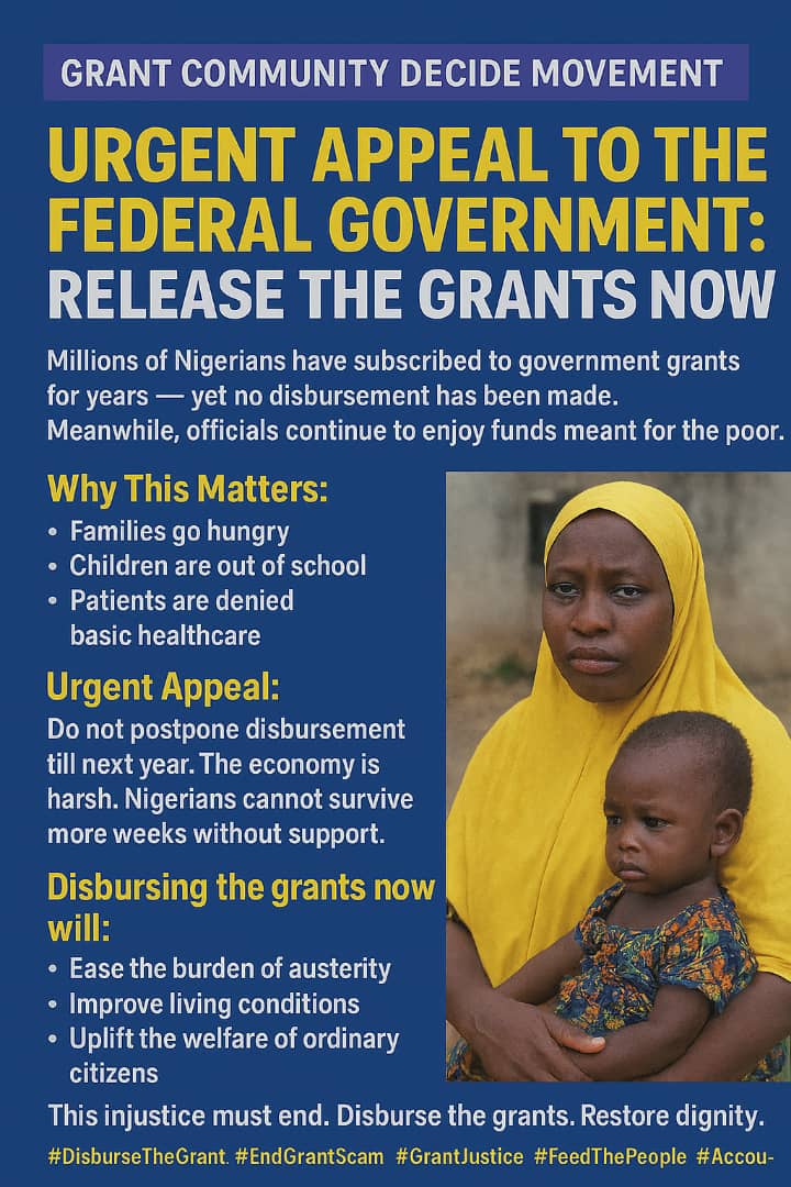 BamideleFolash5's tweet photo. Nigeria government release our grant for God's sake https://t.co/kUmPlIvc2l