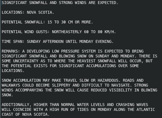Here's our latest preview of the likely snow event here in Nova Scotia overnight Sunday night / Monday morning. Southern NB and PEI should also keep an eye on upcoming forecasts.   #nswx #pewx #nbwx