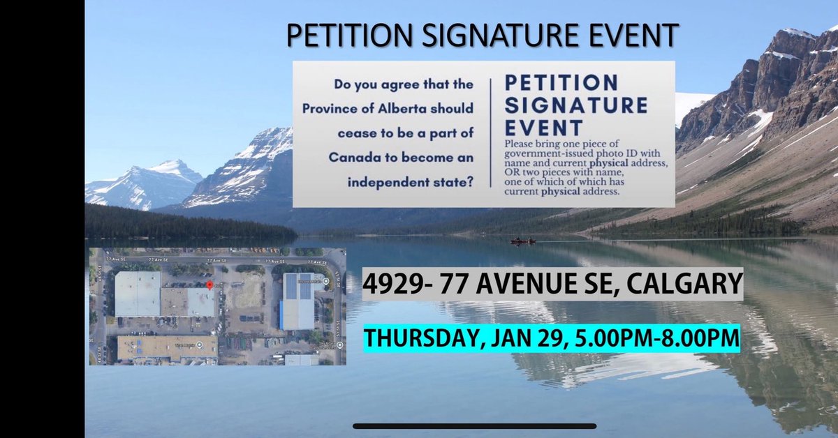 CDNBVR's tweet image. Today starting at 5:00 PM we are having a signing event in the Foothills Industrial Park for Alberta independence. All are welcome and bring your friends.