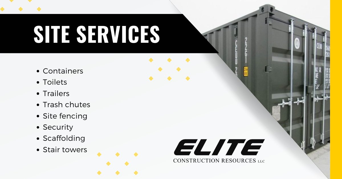 ELITECR_LLC's tweet image. One partner. Total site support. We supply the essentials that keep your project moving from day one. Get in touch — brnw.ch/21wZvmA

#constructionresources #constructionservices