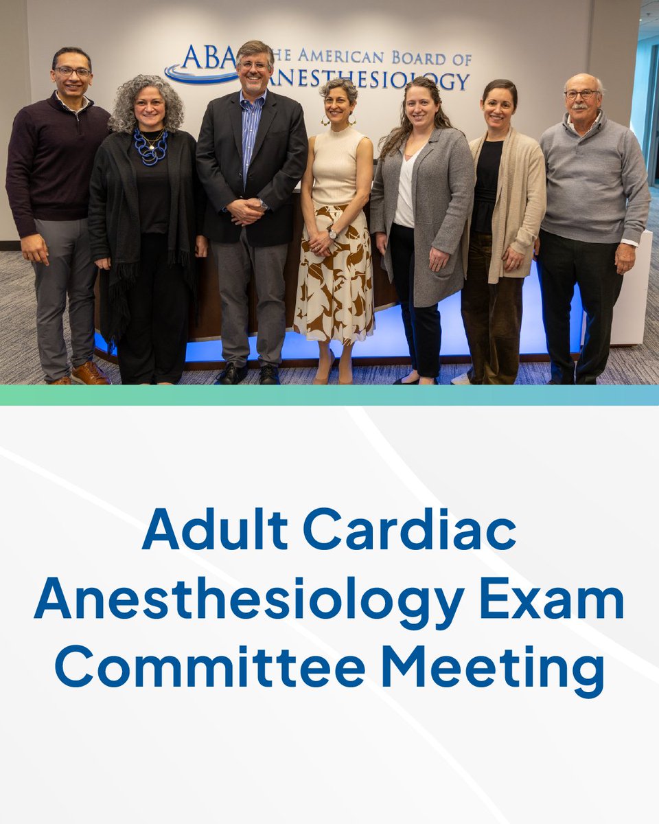 The American Board of Anesthesiology tweet media