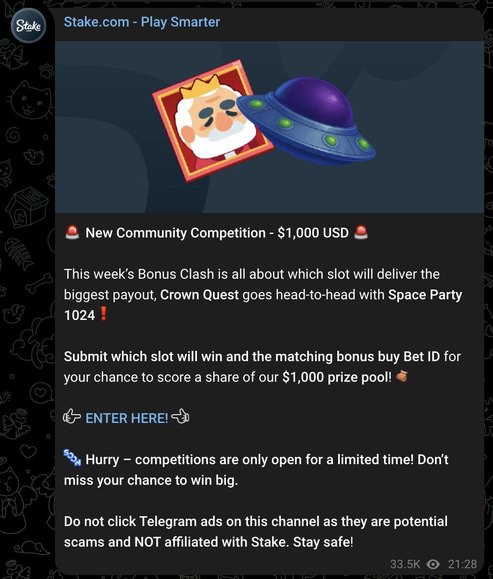 Ding, Ding, Ding! 🔔 🥊 

Crown Quest 👑 vs. Space Party 1024 🛸

$1,000 up for grabs… 💰

⛓️‍💥 sta.ke/49POq4U