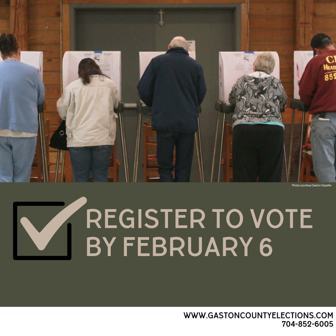 Be ready to vote your voice in the March 3 Primary Election whether casting your ballot early by mail, early in person, or on Election Day. Register or update your current registration by February 6! Click here for details - ncsbe.gov/registering