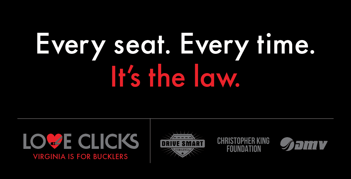 Every seat. Every time. It's the law. #LoveClicks #BuckleUp