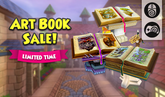 Wizard101's tweet image. Be still my beating art! 🎨

Now through Sunday, February 1st, all art books in the PC and Console Crown Shop are 33% off. Don't miss out on this limited time offer! #Wizard101