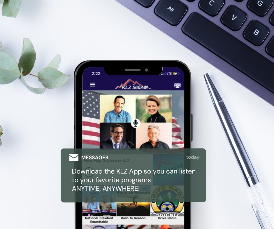 klz_radio's tweet image. 📻📲 The KLZ app makes it easy to stay connected: live listener chat 💬, news feed 📰, message the station, upload photos, and find “Ask the Experts” advertisers fast. ✅ klzradio.com/app 

#KLZ560 #Colorado #ConservativeTalk #OnTheGo