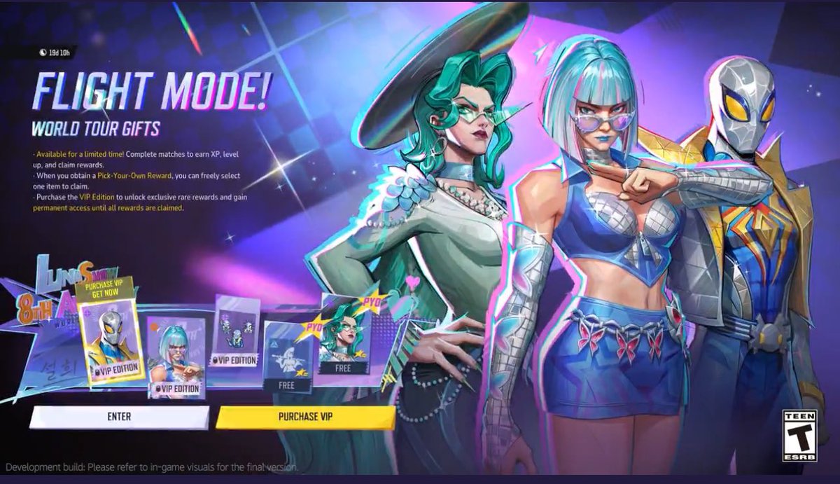 Marvel Rivals Flight Mode World Tour Pass Giveaway!

1 Winner will receive enough lattice to obtain the Flight Mode World Tour Pass!

➡️ To enter
✅ Follow <a href="/Snowbelltime/">Doc</a> &amp; <a href="/Rivals_Leaks/">Rivals Leaks</a> 
✅ Like!
✅ Retweet!
✅Comment!

This Giveaway will end February 5th 3pm EST! #MarvelRivals