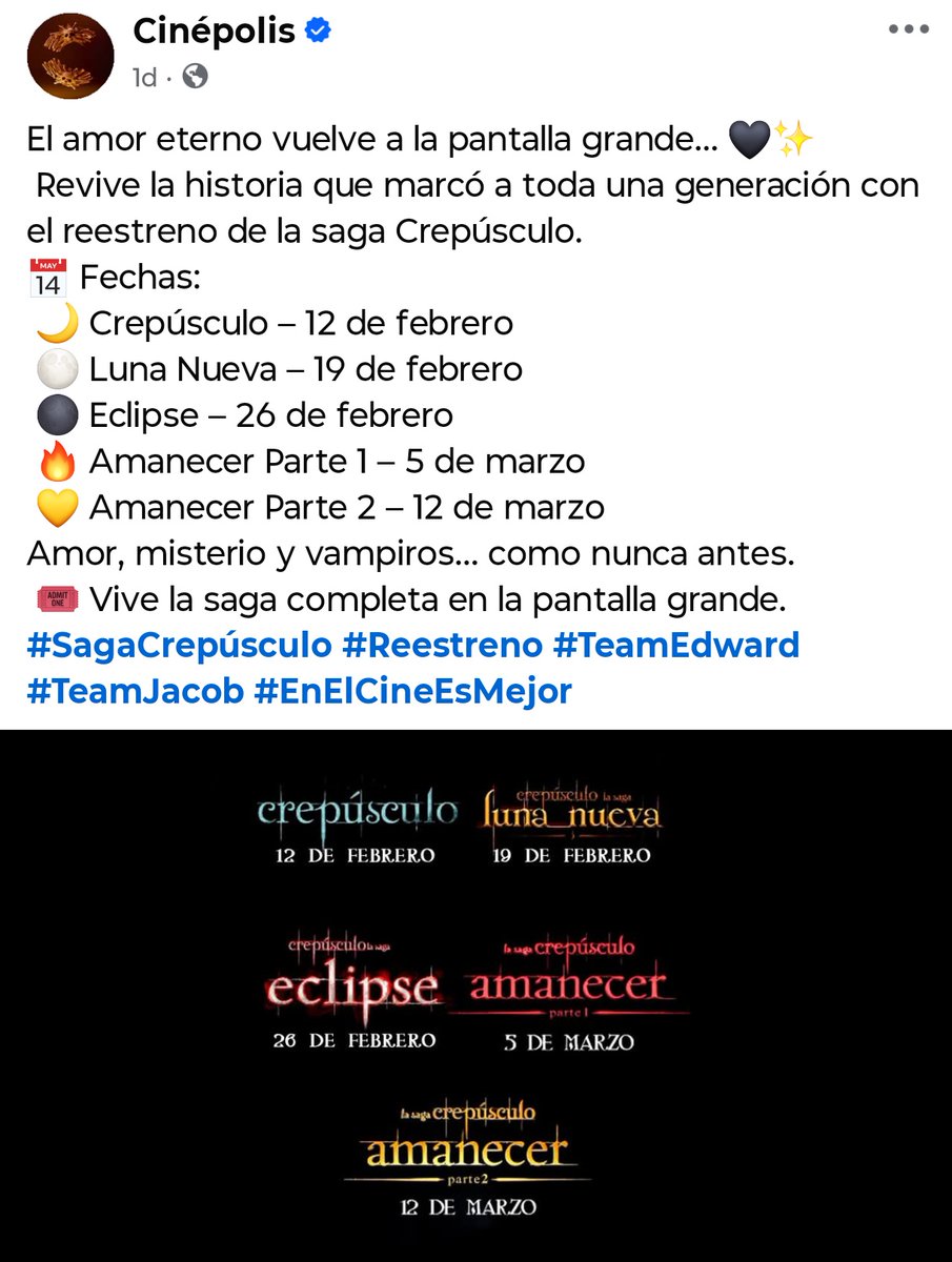 ??? Ni dos meses después del último reestreno