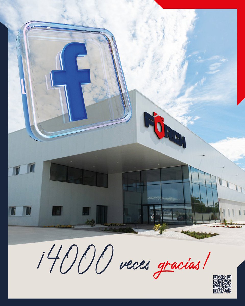 🔧 ¡𝐘𝐀 𝐒𝐎𝐌𝐎𝐒 𝐌Á𝐒 𝐃𝐄 𝟒.𝟎𝟎𝟎 𝐄𝐍 𝐅𝐀𝐂𝐄𝐁𝐎𝐎𝐊!
Más de 4.000 profesionales, colaboradores y amigos formando parte de la comunidad y la familia FÖRCH 💙❤️
Gracias por vuestra confianza, por acompañarnos, y por crecer con nosotros día a día en los sectores de la