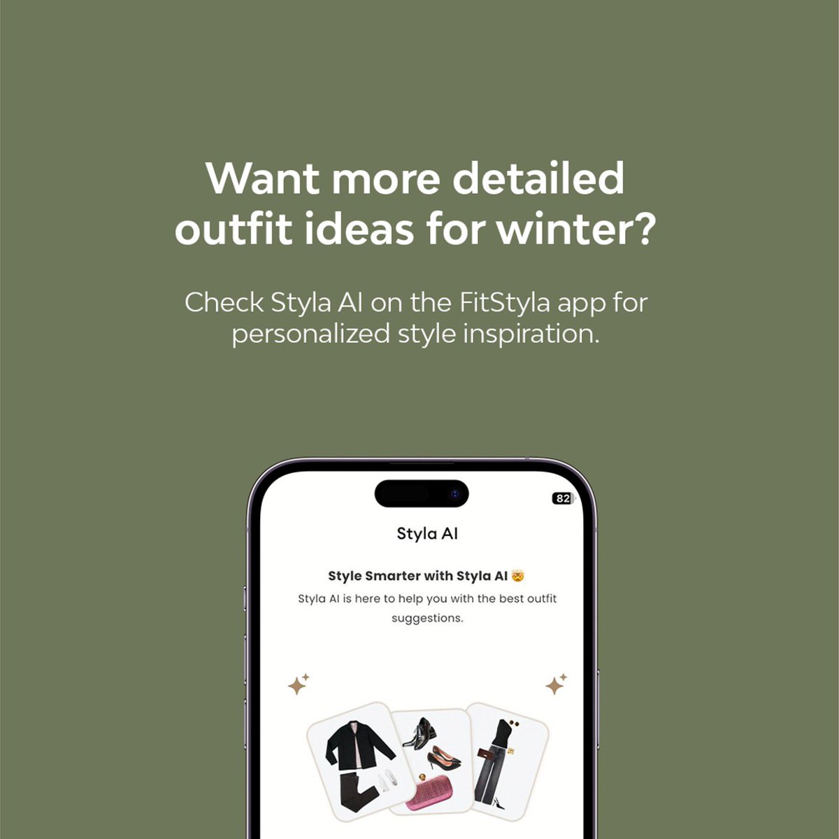 FitStyla's tweet image. Fitstyla helps you turn simple tips into complete outfits using the clothes you already own.

Explore winter style inspiration on Fitstyla.
#fitstyla #style #outfitinspiration #aifashion #explorepage