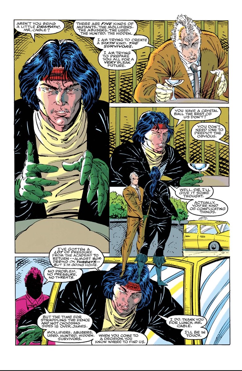 Daily_Cable's tweet image. Everyone knows Cable can scrap but many forget he also has style. 
Cable in New Mutants #99 Art by @robertliefeld 

#Cable #marvel #marvelcomics #art #comics #90scomics #90smarvel #90sxmen #comicart #xmen #xforce #mutants #90s #dailyCable #Cableaday