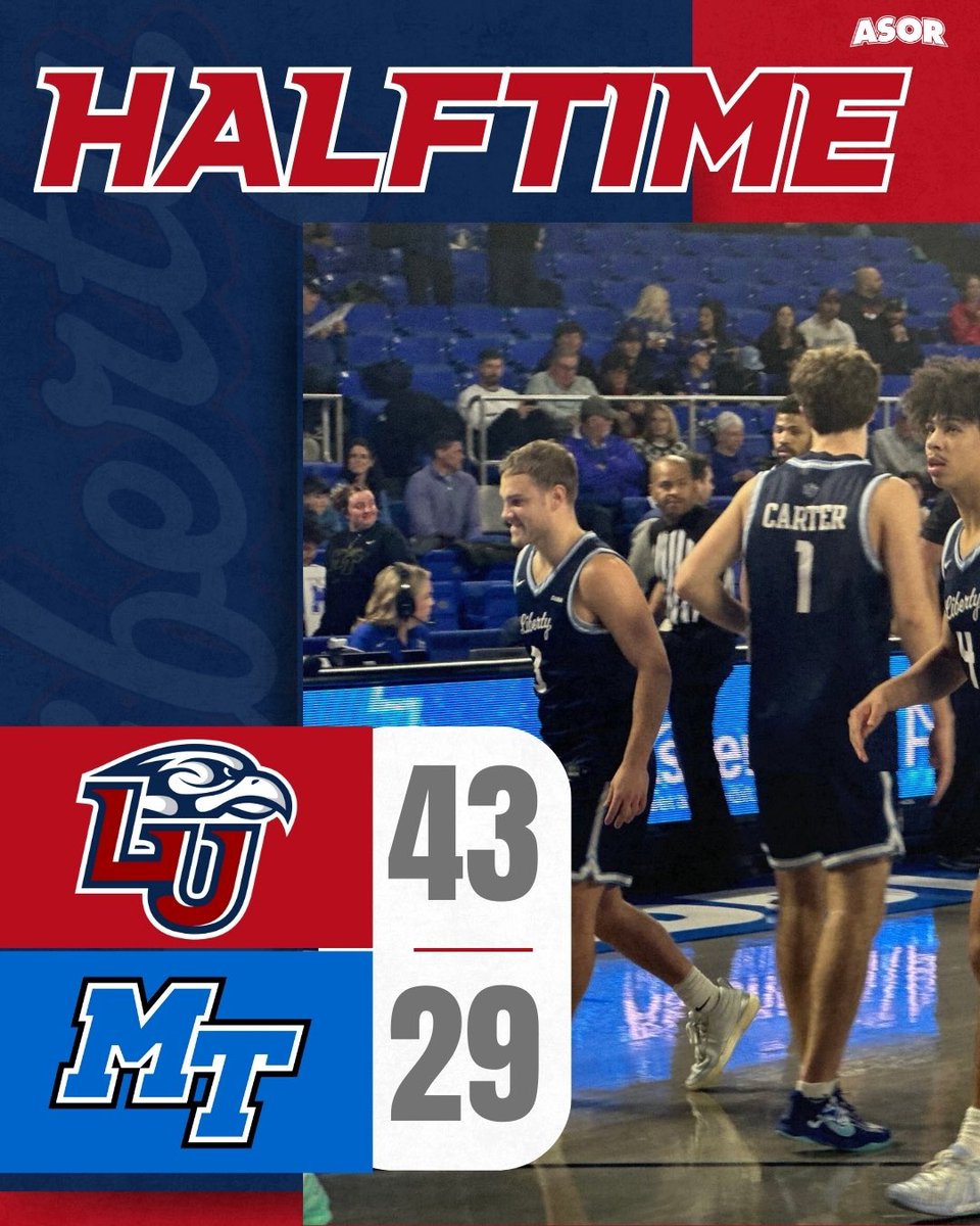 ASeaofRed's tweet photo. Flames lead in Murfreesboro at the break! 

#BeatMTSU #Fanem🔥 https://t.co/jMLL4nnjTY