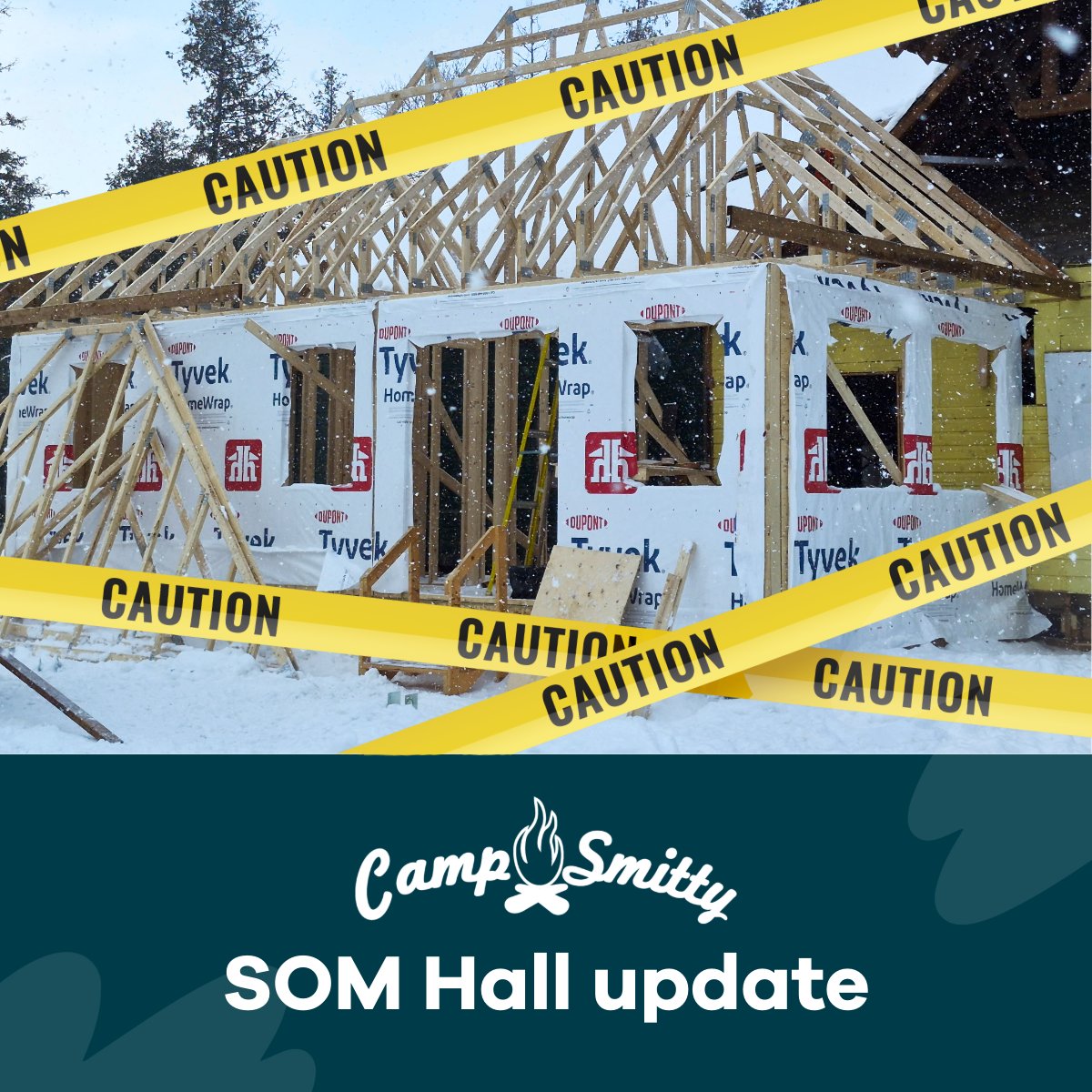 bgcottawa's tweet image. ❄️ Cold temps, hot progress! 🔥

Framing is underway on Camp Smitty’s SOM Hall. Every beam and stud brings us closer to a space for campers and guests to gather and make memories.

Huge thanks to the team from Amsted Design-Build! 🔨

#CampSmitty #BGCOttawa #MakingMemories
