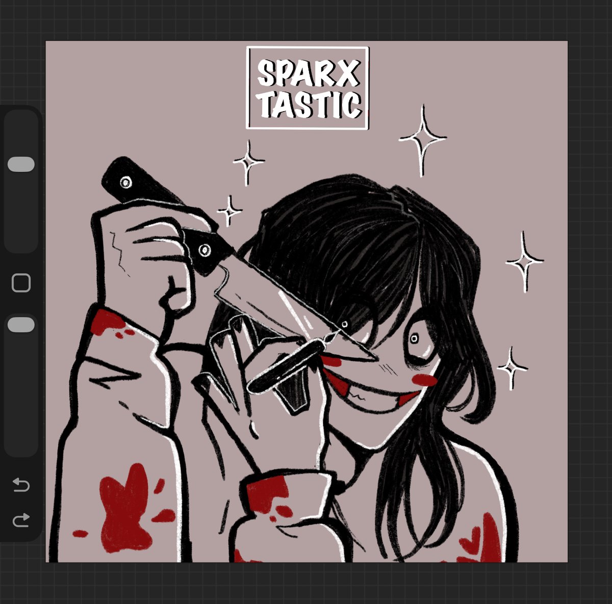 SPARXTASTIC's tweet photo. uhm, well...! 🔪🩸
#jeffthekiller #creepypasta https://t.co/DLv9138G3k