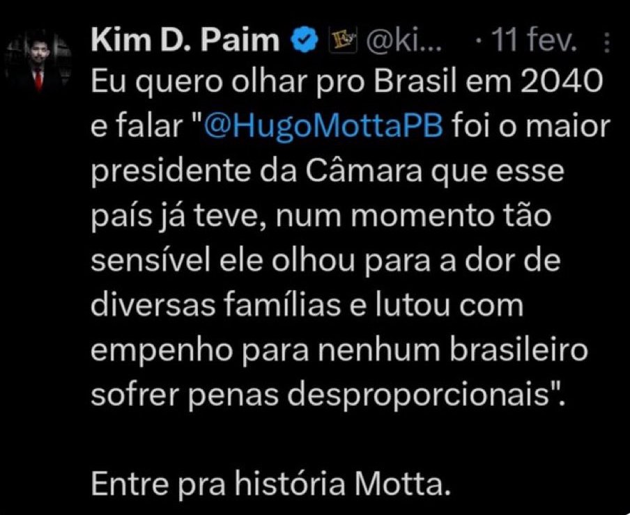 allandospanos's tweet image. Ouvi dizer que Hugo Motta vai melar a CPI do Banco Master.

Não pode ser… Carluxo mandou seu Trombadinha chamar todo mundo que não os apoiasse de traidor.

Está na hora de usar as comissões, ou o Hugo Motta vai entrar para a história de novo?