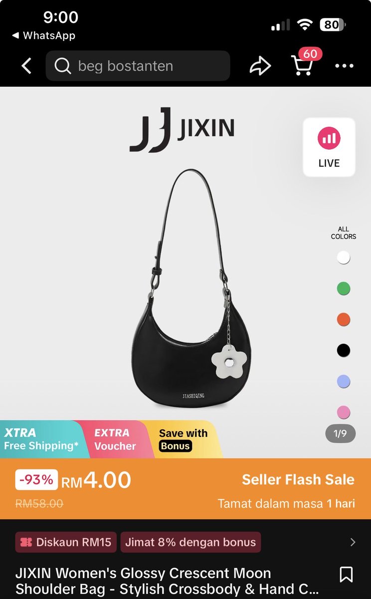 aarifiskandaar's tweet photo. WEH serious aku baru jumpa beg harga RM4 je 😭🔥 korang WAJIB grab hari ni jugak sebelum seller naikkan harga! Siapa cepat dia dapat 💨

https://t.co/mXJdRzHFyz https://t.co/PAbEoXpqrm