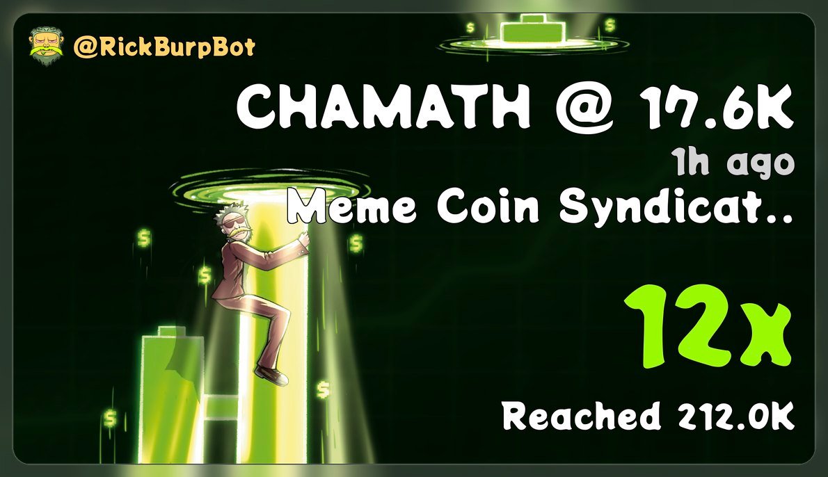 JessicaRus94865's tweet photo. 🚀 #CHAMATH Market Cap is flying!
Already X12 from my call 📈 — and this is NOT the final top!

👉 CA: CGetkD3caSLzUxrZRnqr2kDV68fixdXypSoJ4AxVpump
👉 Community: https://t.co/FXBBXTMHmh
⏳ Hold tight — the next major pump is loading… 💥🔥 https://t.co/1ReAhHM14H