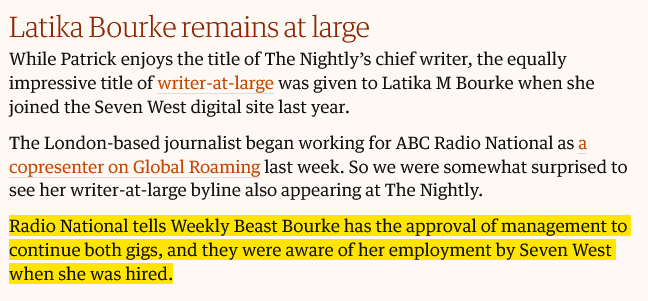 The ABC needs an exorcist.