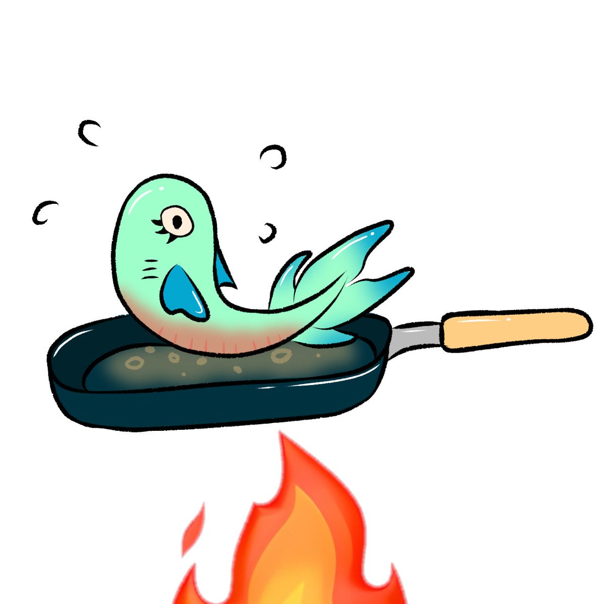 aconchschoice's tweet photo. BREAKING NEWS: Local merman took the term, 'I'm so cooked' too literally. He was found dead in my belly, yum. https://t.co/SOntJB9vvh