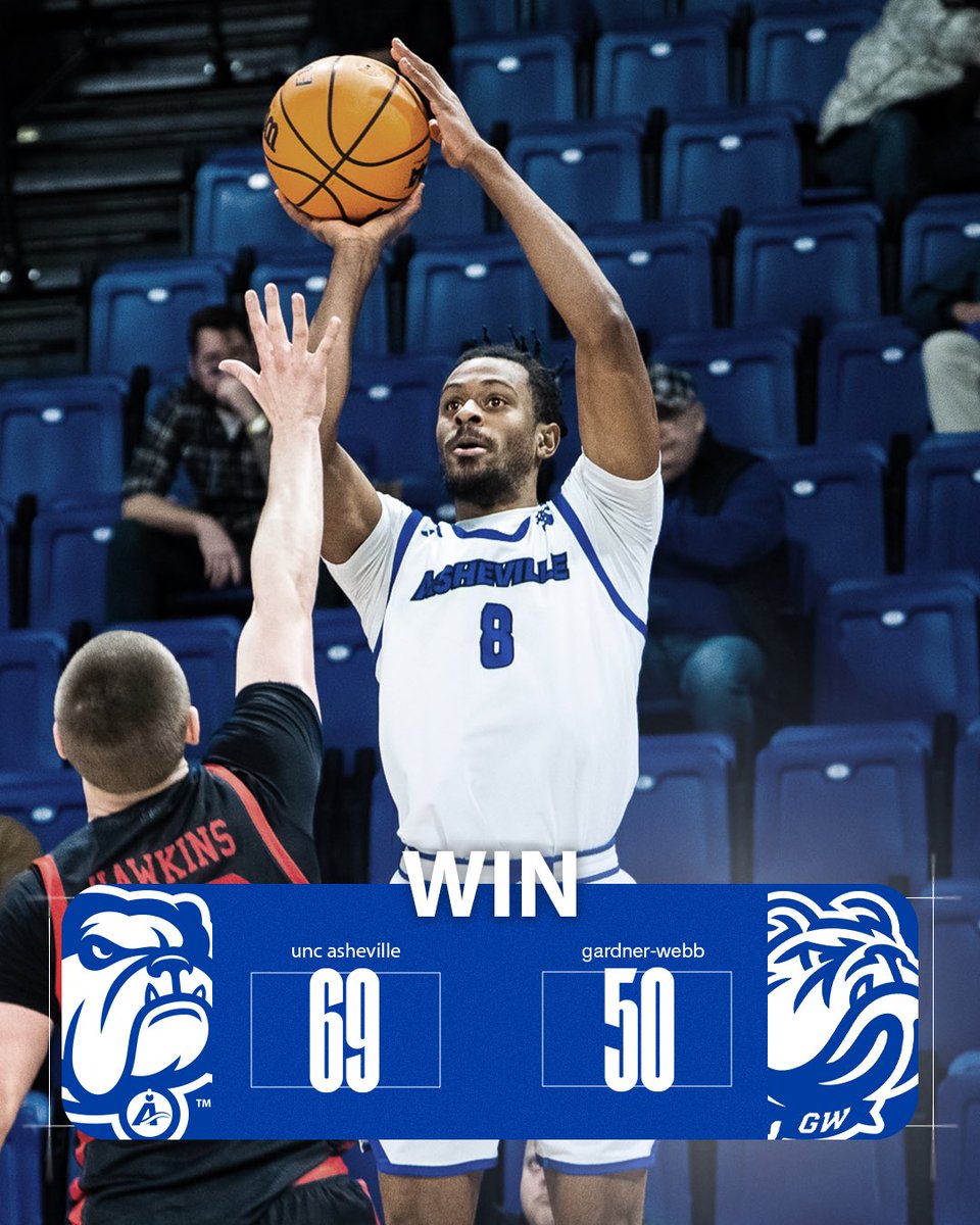 BULLDOGS WIN!! 💪

Four Bulldogs make their way into double-digit scoring, led by DJ Patrick &amp; Justin Wright with 16 points each and Dan Thomas with a double-double of 13 rebounds and 10 points. Kam Taylor was the final Bulldog in double figures with 12 points. 

#ALLinAVL #IWWD