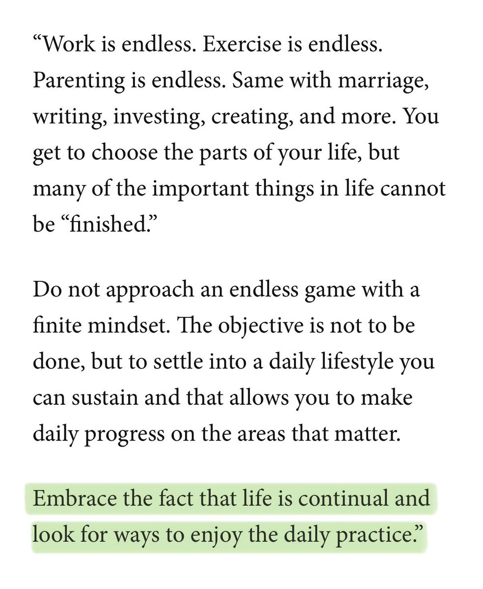 James Clear: Embrace the fact that life is continual and look for ways to enjoy the daily practice.