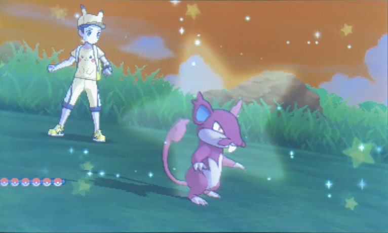 That1NikoShines's tweet photo. Finally had time to hunt again! Shiny Rattata shines in 377 SOS encounters! 
#ShinyPokemon https://t.co/aw8S55loI5