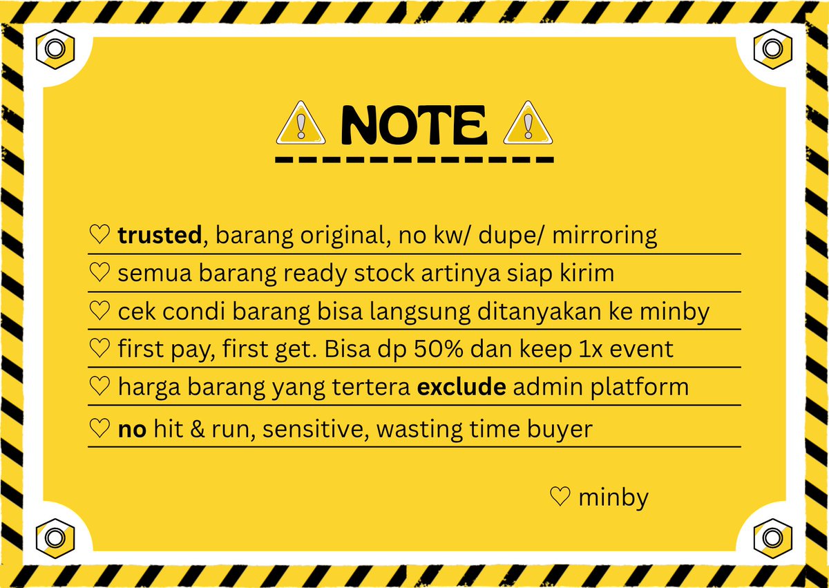 Ready Stock Item 🇮🇩 tweet media