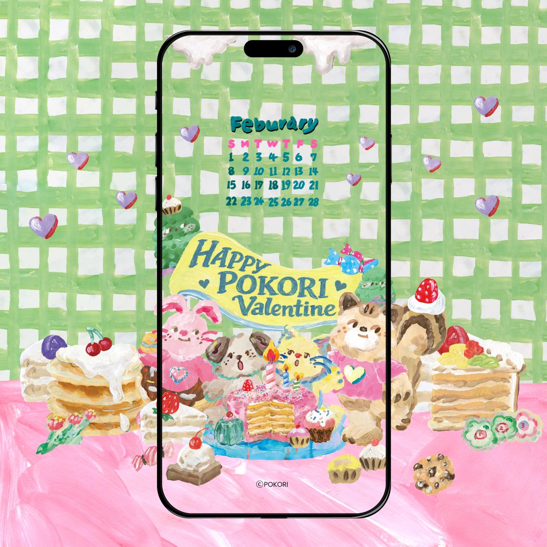 POKORI_HNF's tweet photo. 💝2월 포코리프렌즈 월페이퍼 공유

ℋ𝒶𝓅𝓅𝓎 𝒫ℴ𝓀ℴ𝓇𝒾 𝒱𝒶𝓁ℯ𝓃𝓉𝒾𝓃ℯ
달콤한 순간이 가득한 2월 🍓

포코리프렌즈와 함께
케이크처럼 포근하고
하트처럼 말랑한 하루가 되길 🧁💗

📌 2026년 2월 월페이퍼는 프로필 링크에서 만나보세요! https://t.co/6YtRpEbk63