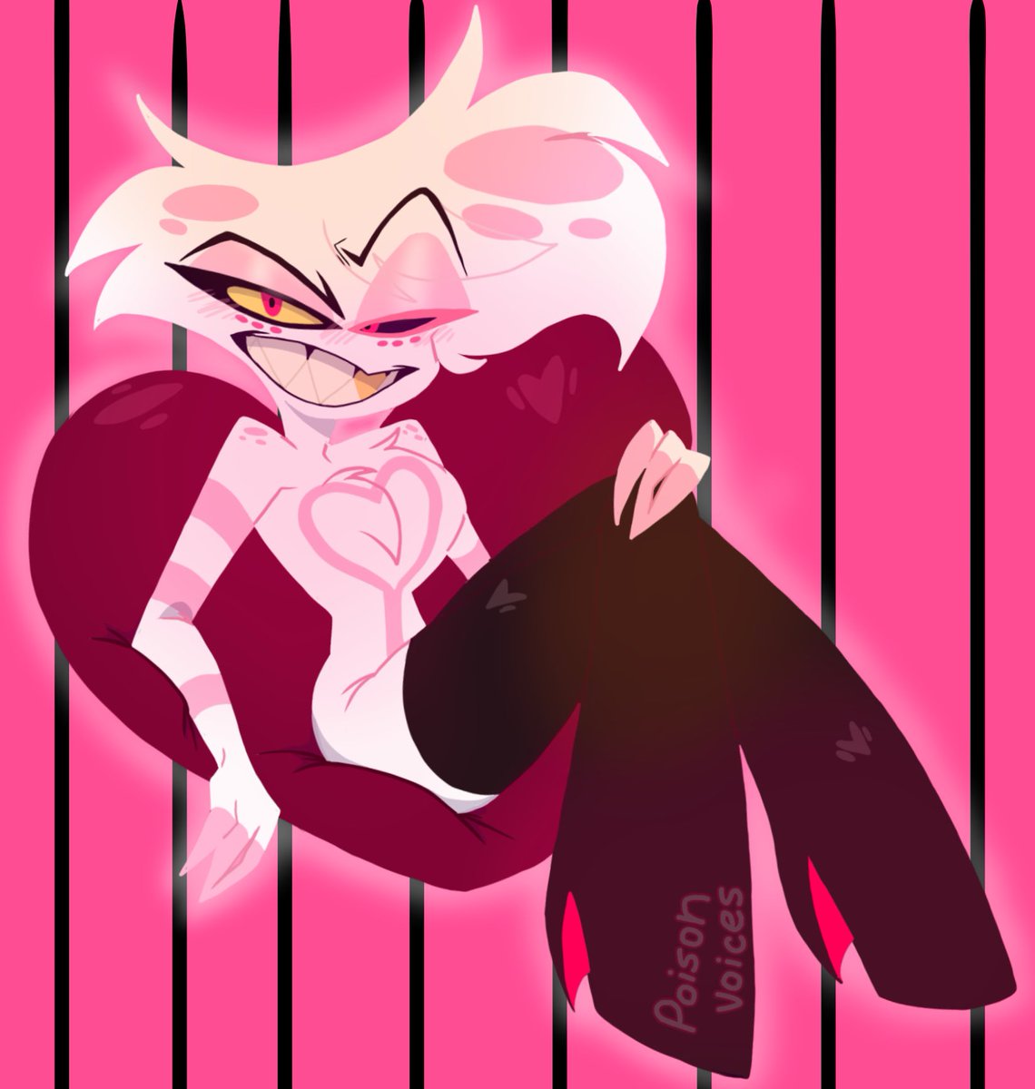 Poison_voices's tweet photo. Happy Valentine’s Day Toots~ #HazbinHotelFanart #angeldust #hazbinhotelseason2 #HazbinHotelAngelDust #fypシviral https://t.co/IeajRxTe2X
