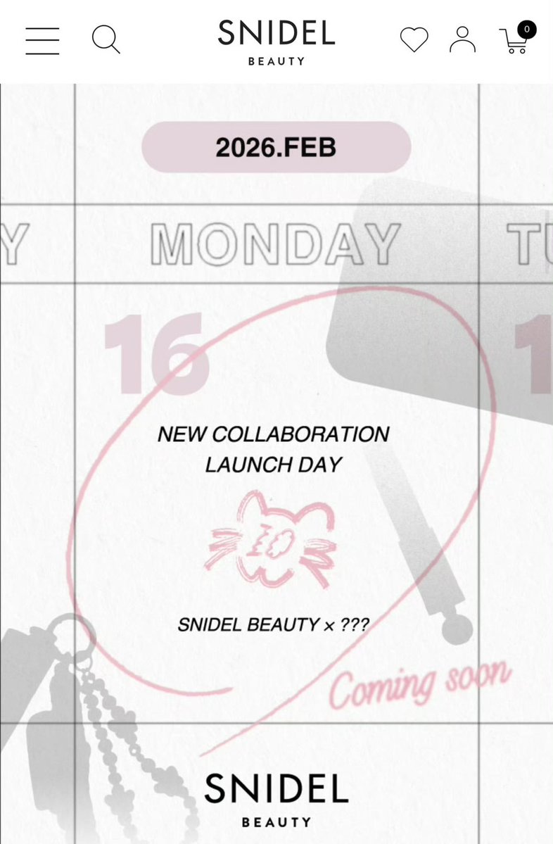 PPTT_1001's tweet image. ในเว็บ SNIDEL BEAUTY ลงรูป New collaboration launch day, 16 Feb พร้อมมีรูปแมว10 🐈‍⬛💜

#SNIDELBEAUTY_TEN