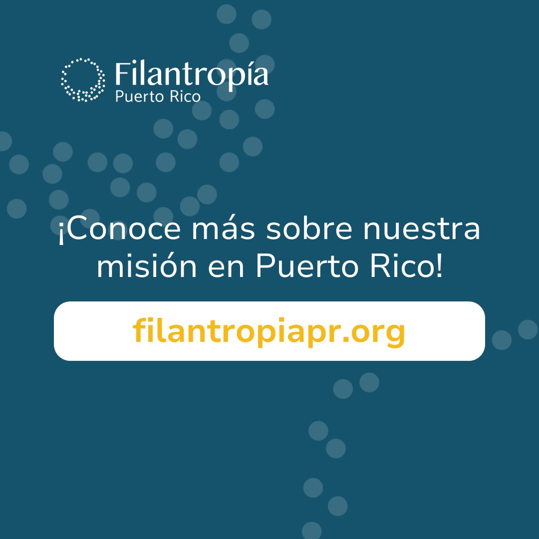 Si recién te unes a este espacio, ¡te damos la bienvenida!

Descubre cómo trabajamos por un Puerto Rico más justo y equitativo. 🙌

Explora más sobre nuestra misión, iniciativas y recursos 👉 filantropiapr.org