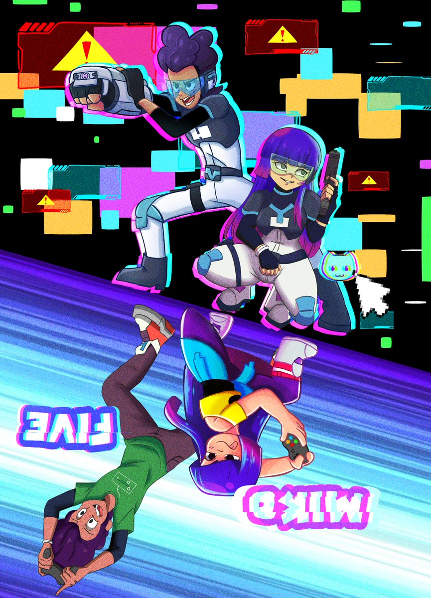 Aquí les dejo un dibujo épico hecho en colaboración con mi amiga <a href="/pisonyp_17/">Pisonyp_18</a> , de la serie llamada Glitch techs. Espero que les guste y opinen del dibujo☺️
Les mando saludos
PD: Que buena esta Miko >;3
#GlitchTechs