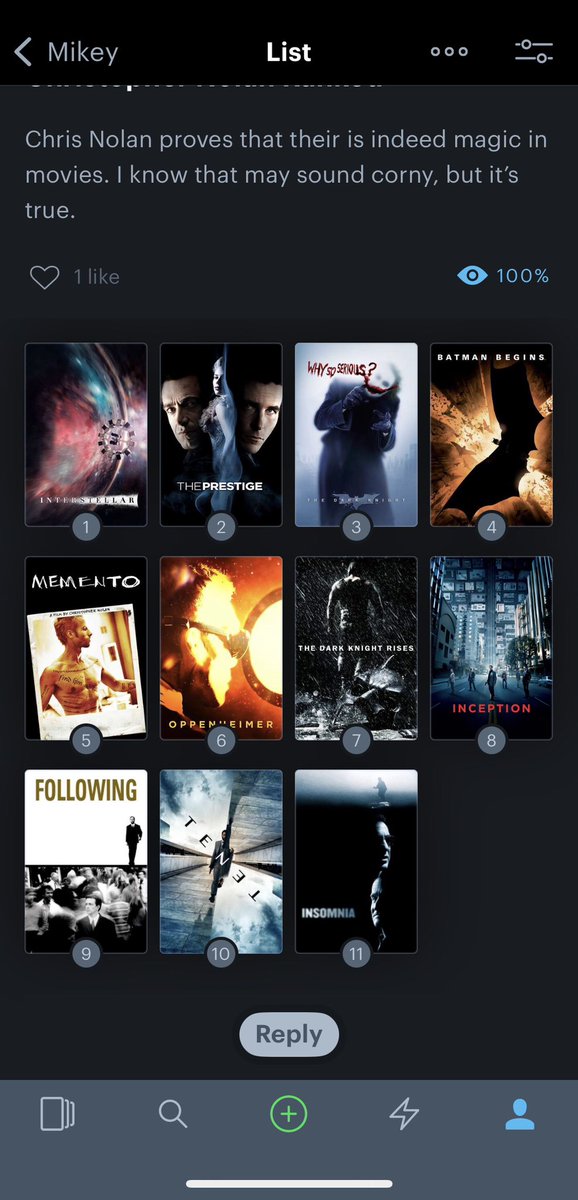 Christopher Nolan Ranked (still need to see Dunkirk!)