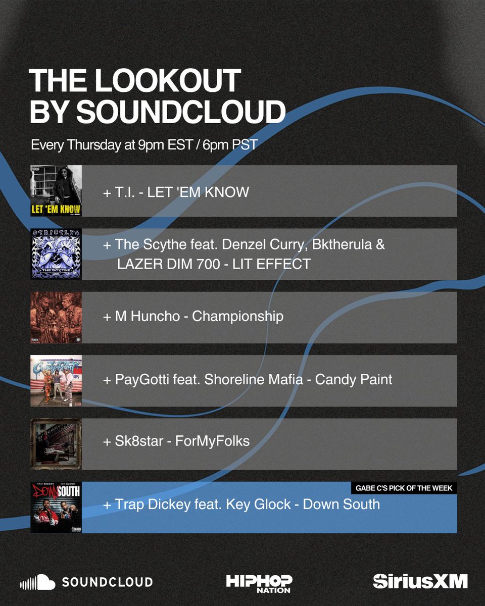 SoundCloud's tweet photo. 2026 just started so consider this your reset. #TheLookout is rooting for the next wave of hip hop. Listen in tonight only on @HipHopNation
https://t.co/d9YuIRlaCD https://t.co/JJz80gYH0u