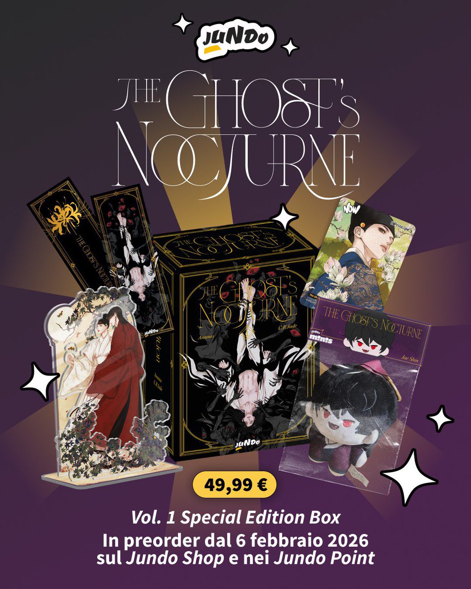 loverjaeshin's tweet photo. OMG Jundo will release a volume 1 special edition box of The Ghost’s Nocturne and will contain a special edition variant with Nok and double face with Jaeshin, a Jundo mini of Jaeshin(plushie), Jaenok acrylic stand,Jundo now card with Nok and a bookmark with Nok!!😭❤️💚 they did such an amazing job I’m in lovee 🥹❤️💚
#귀야곡 #TheGhostsNocturne