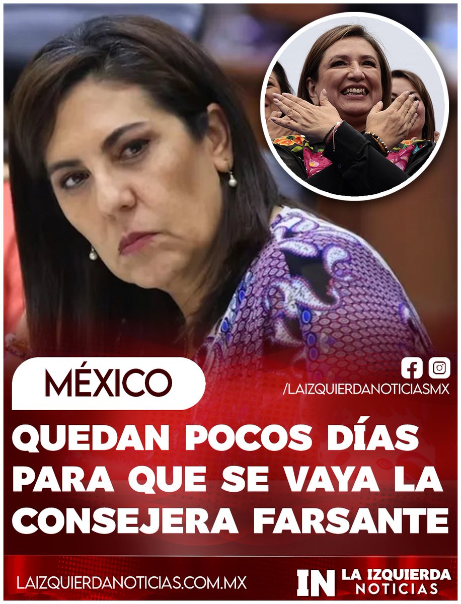 ¡YA SE VA! En 66 días la consejera facha del INE, Claudia Zavala Pérez pasará al “basurero de la historia”, luego de haber manipulado y tergiversado los dichos del expresidente López Obrador, para que fuera sancionado y así impulsar la candidatura de la “botarga” Xóchitl Gálvez.