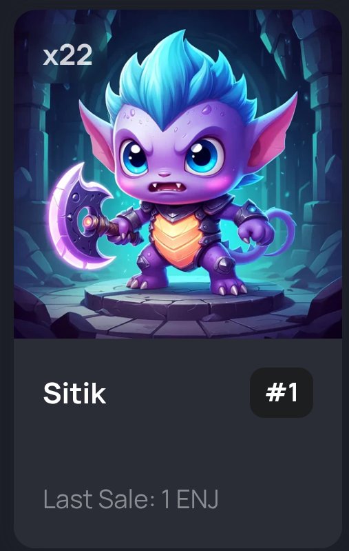 478 unclaimed Sitiks have been melted. 10 reserved. Total Sitik circulation stopped at 22.
Enjix S1:2 starts soon.
#enjin #enjincommunity