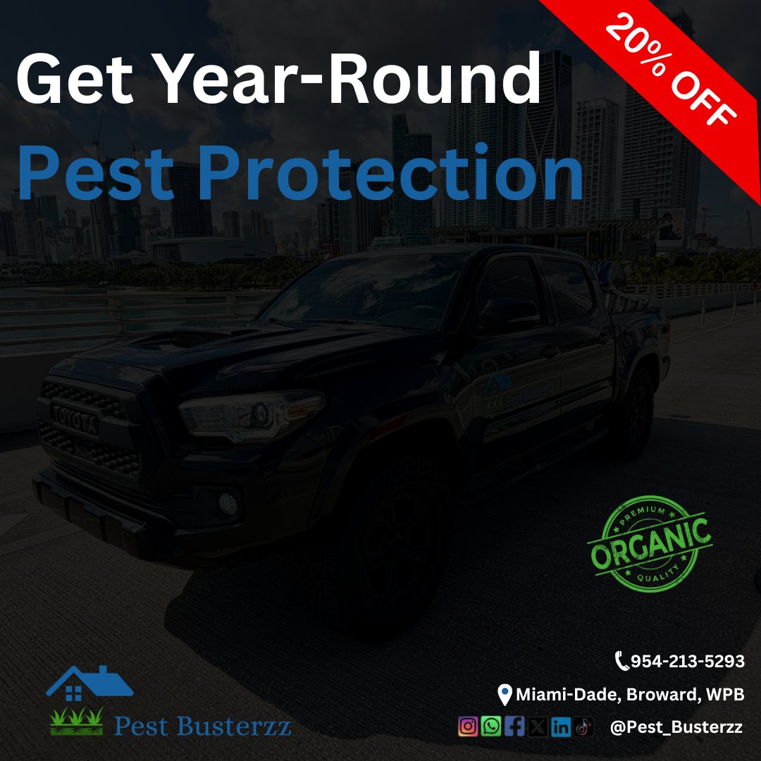 pest_busterzz's tweet image. Season after season, pests keep trying, we keep winning. 🏡Pest Busterzz year-round pest control gives you consistent protection the safe &amp;amp; natural way. Your local team is here for you — Call us! #PestBusterzz #pestcontrol #localpestcontrol pestbusterzz.com